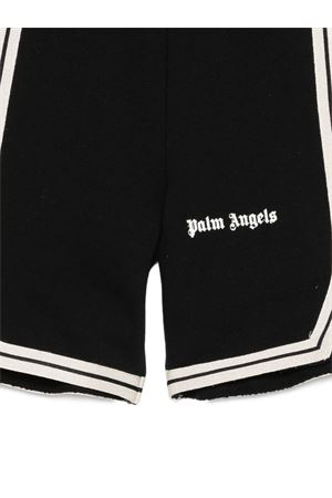 bermuda con dettaglio a righe PALM ANGELS KIDS | PBCI007S26FLE001110